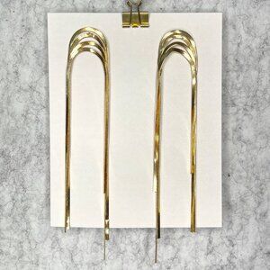 Long Gold Tassel Earrings